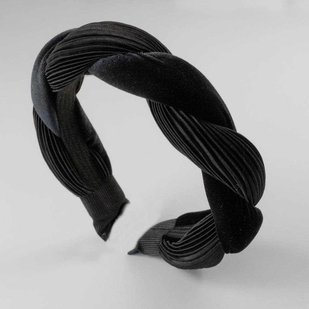 Handmade Velvet Twist Headband Black at 168澳洲5体彩正规官方平台网站 Accessories