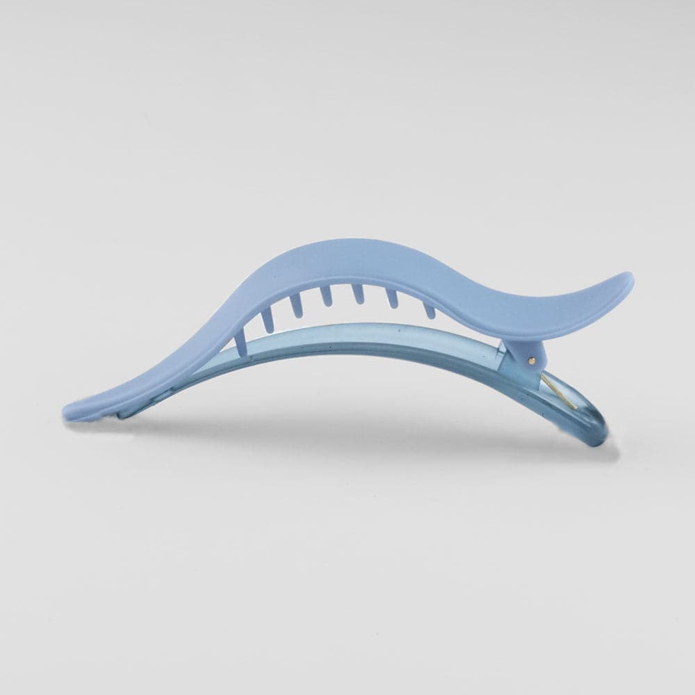 Large Matte Pelican Clip in Sky Blue French Hair Accessories at Tegen Accessories