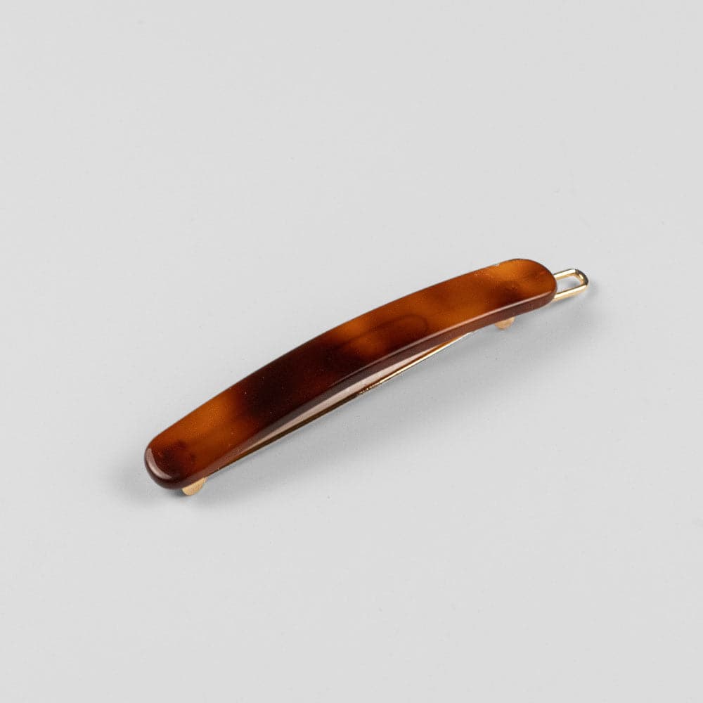 Narrow Hair Clip in 6cm Tortoiseshell Handmade French Hair Accessories at 168澳洲5体彩正规官方平台网站 Accessories