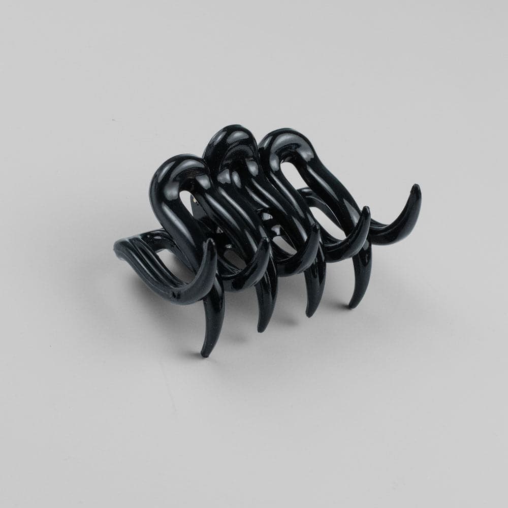 Small Jurassic Hair Claw Clip in Black French Hair Accessories at Tegen Accessories